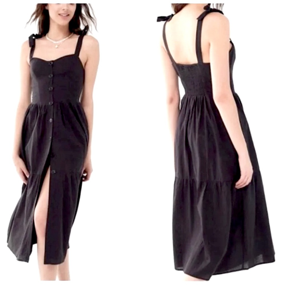 UO Tie-Shoulder Midi Dress